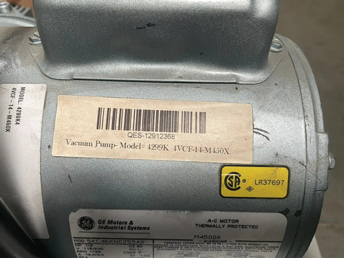 Compresor/bomba De Vacío Gast 4299k4 Sin Aceite