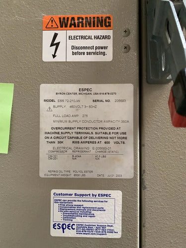 Sistema De Detección De Estrés Ambiental Espec Ess 72-210jw