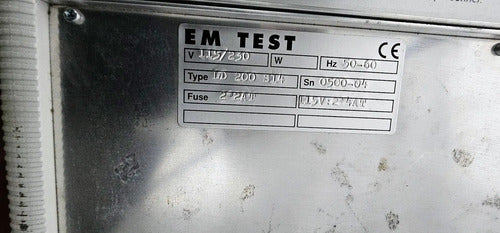Em Test Ld 200b Generador De Transitorios Load Dump