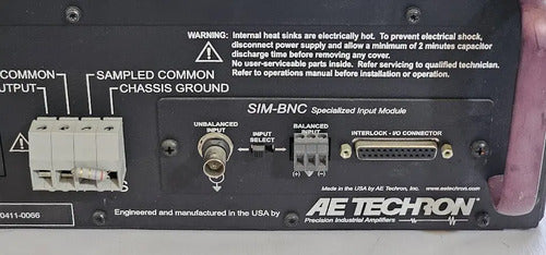 Amplificador Industrial Ae Techron Sim-bnc Usa Negro