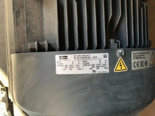 Bomba De Vacío Industrial Busch Sb 1100 D 2h0 Jf11