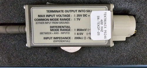 Tektronix P6246 Sonda Diferencial De 400 Mhz