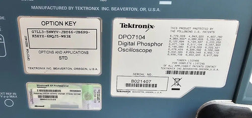Osciloscopio Tektronix Dpo7104 1ghz 4 Canales Digital