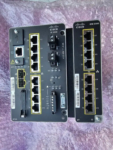 Switch Industrial Cisco Catalyst Ie-3300-8t2s + Módulo Iem-3