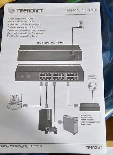 Trendnet Teg-s16dg Conmutador Greennet Gigabit De 16 Puertos