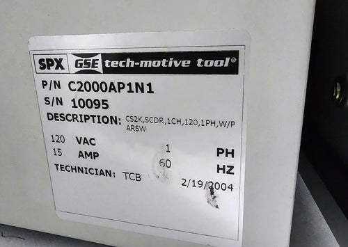 Spx Gse Tech-motive Tool Cs2000 Controlador De Destornillado Beige 60 Hz