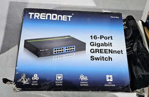 Trendnet Teg-s16dg Conmutador Greennet Gigabit De 16 Puertos