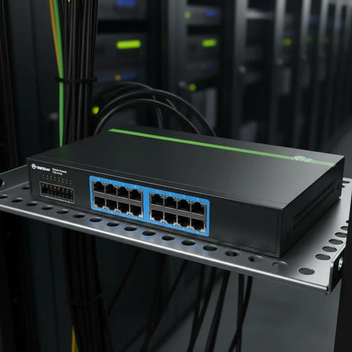 Trendnet Teg-s16dg Conmutador Greennet Gigabit De 16 Puertos